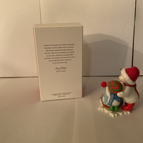 12th Making Memories MILK AND COOKIES 2019 Hallmark Ornament Snowman Cat - Picture 5 of 5